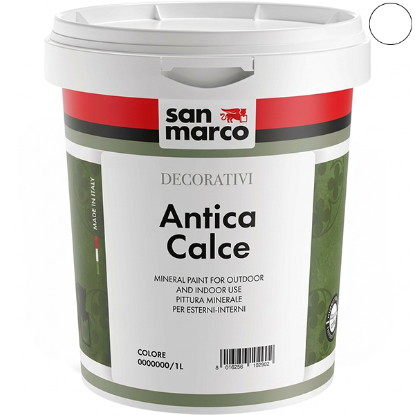SAN Marco Antica Calce Bianco Pittura Minerale per Esterni ed Interni - SAN MARCO